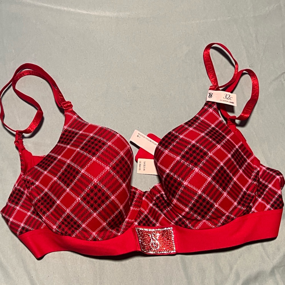 Victoria secret Red Plaid Bra